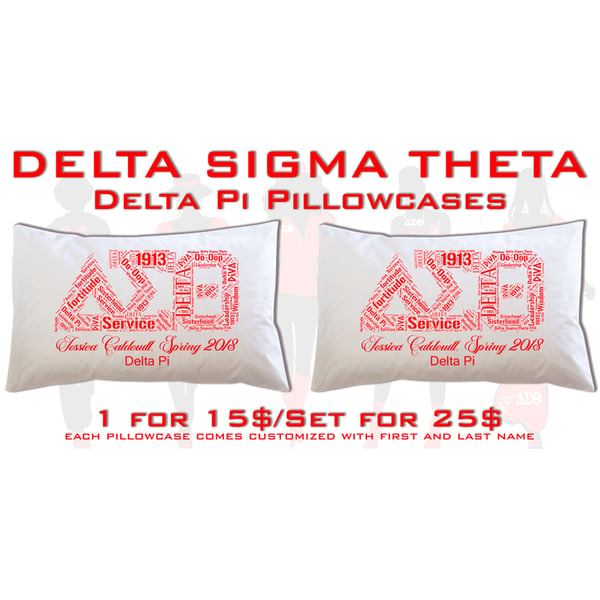 Image of Delta Pi Pillowcases