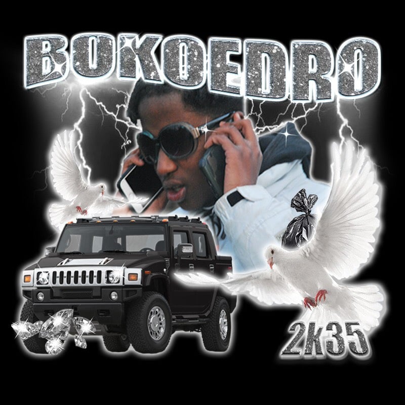 Image of ZILVER BOKOEDRO T-SHIRT RARE 2K35 ITEM ︻デ═一