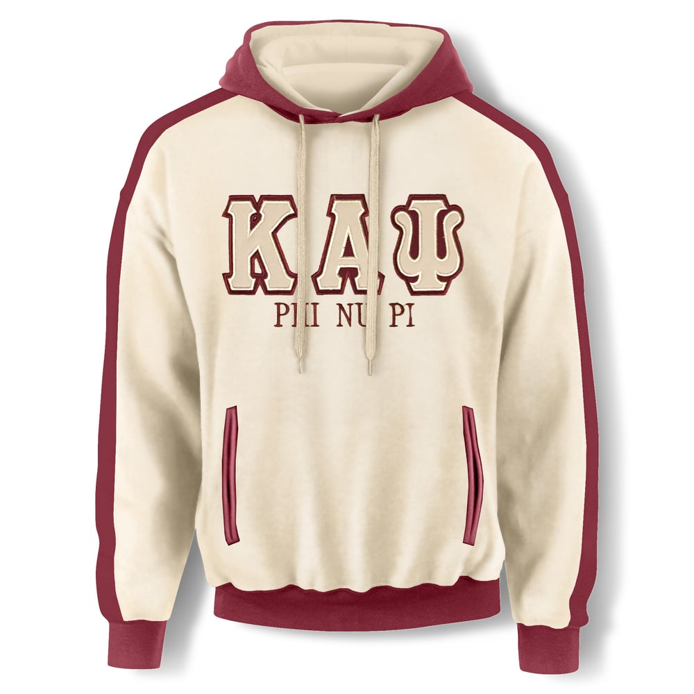 Image of Cream Hooded Sweatshirt-KAΨ