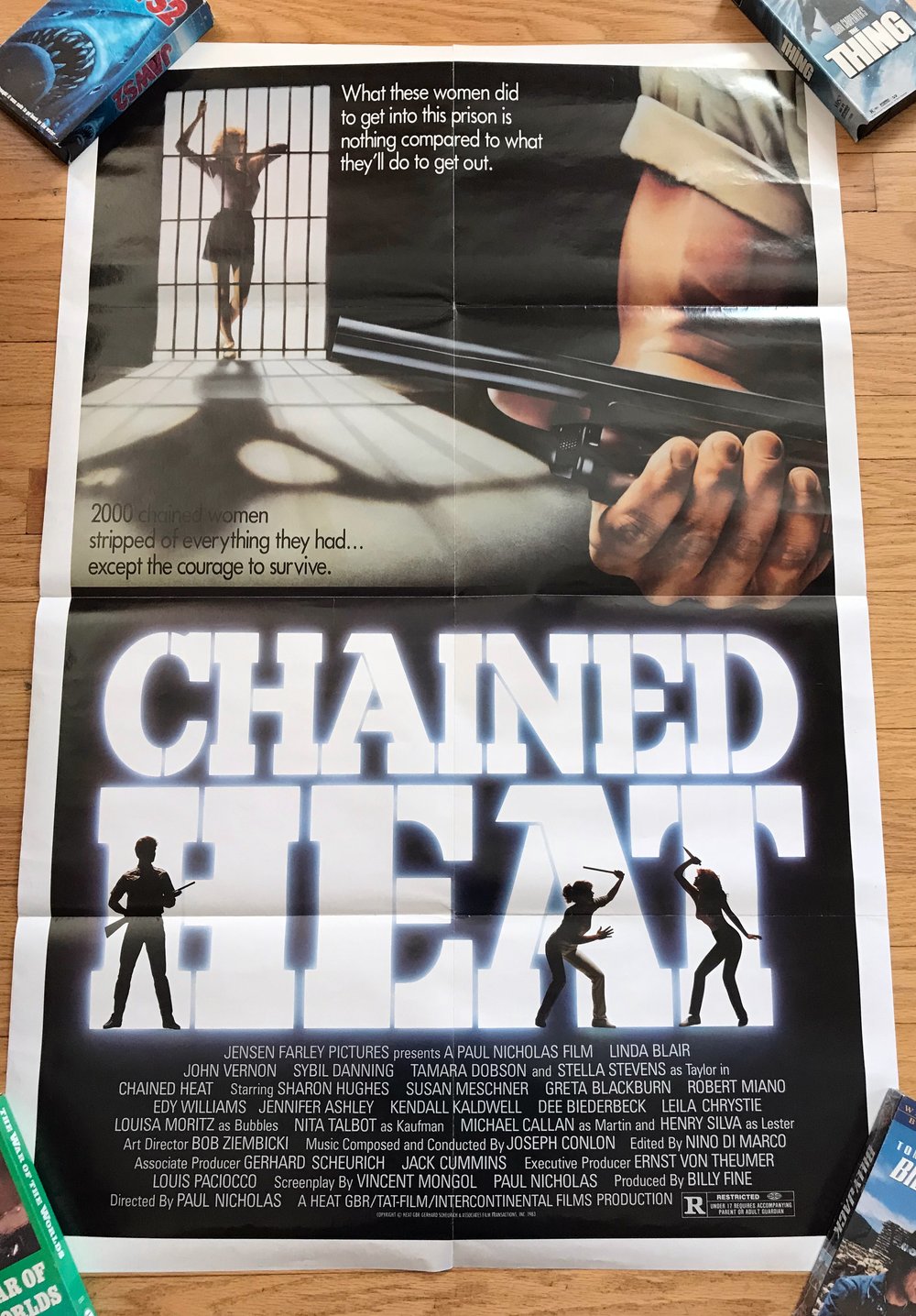 1983 CHAINED HEAT Original U.S. One Sheet Movie Poster
