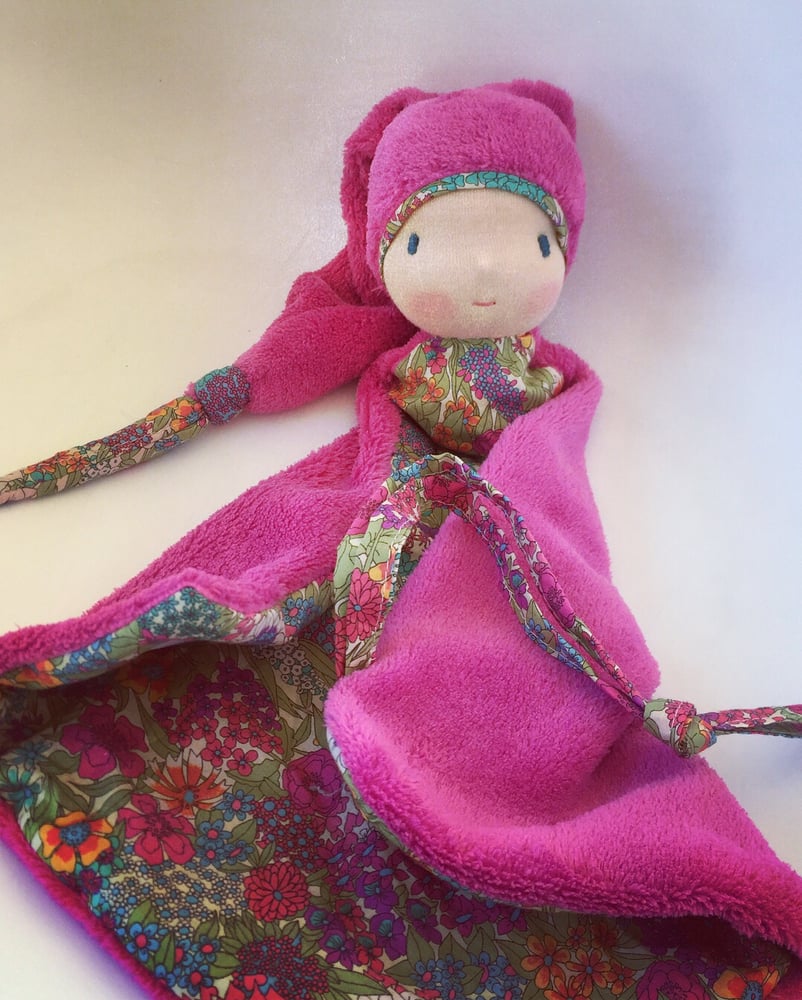 Image of Doudou Liberty esprit de fée fuchsia