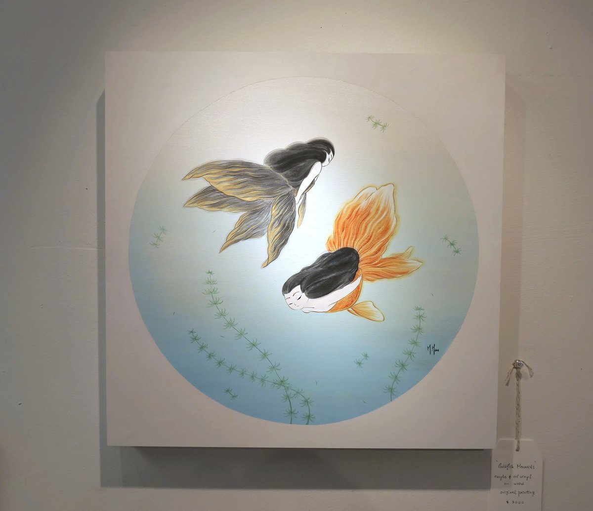 Goldfish Mermaids Original Paintings