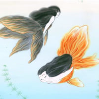 Image 2 of Goldfish Mermaids Original Paintings