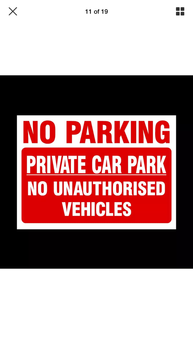 No parking Private sign A3 | Lynx Creations