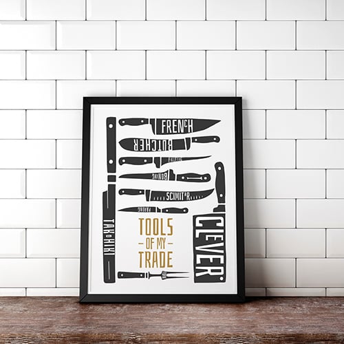 Knives - Tools of my Trade Print