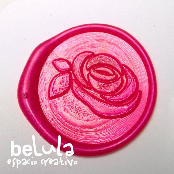 Image of Sello de lacre: rosa