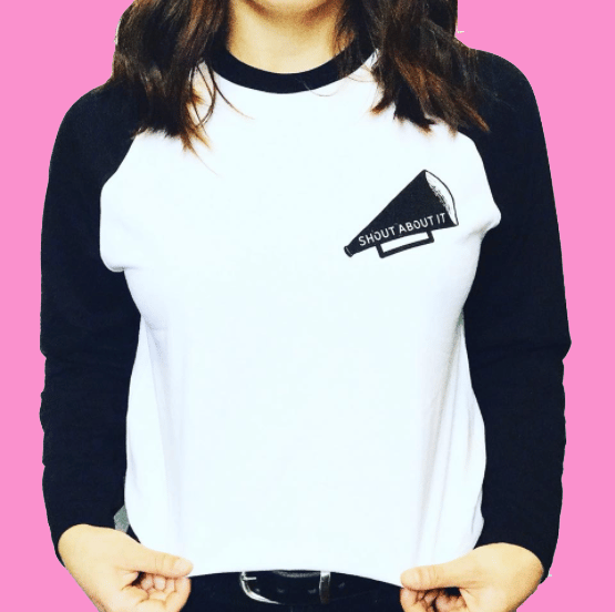 Image of Shout About It Baseball Tee