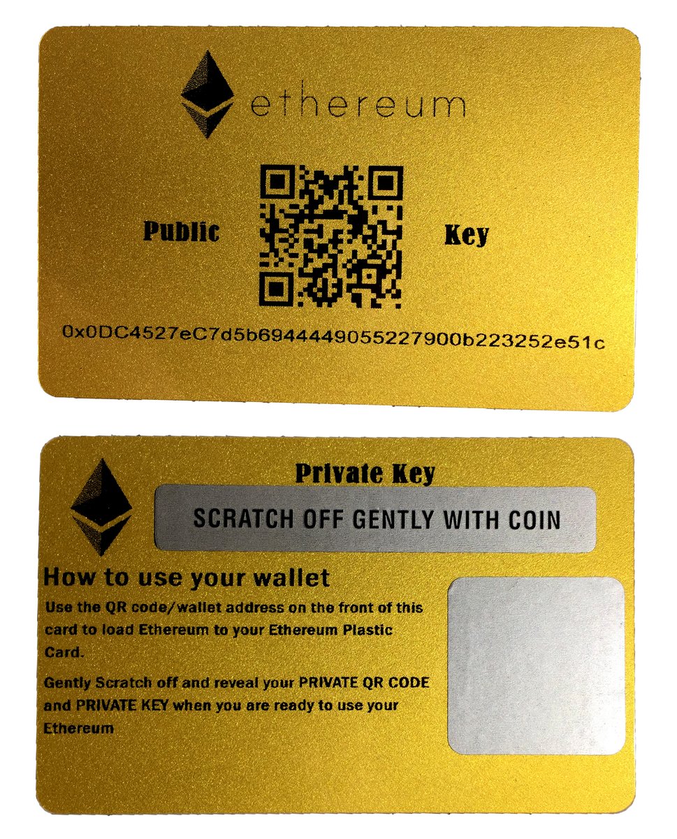 Ethereum Wallet Card - Secure ETH Storage | CryptoVault