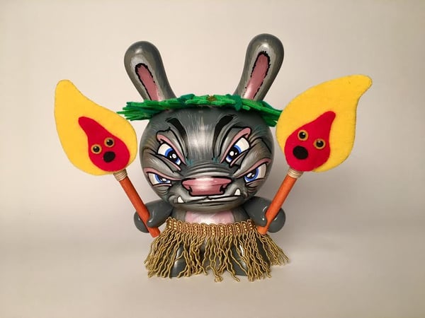 Image of 8 Inch Dunny Fire Knife Dancer "Fangs"