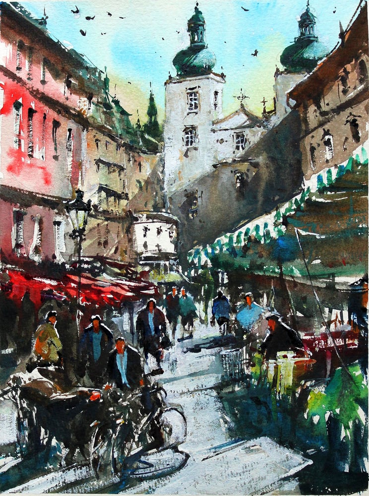 Image of Prague daily market