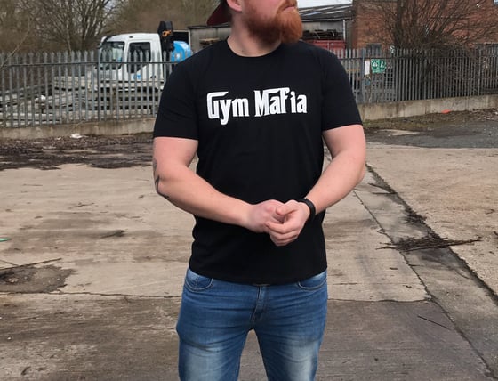 Image of GYM MAFIA original print tshirt (Black)