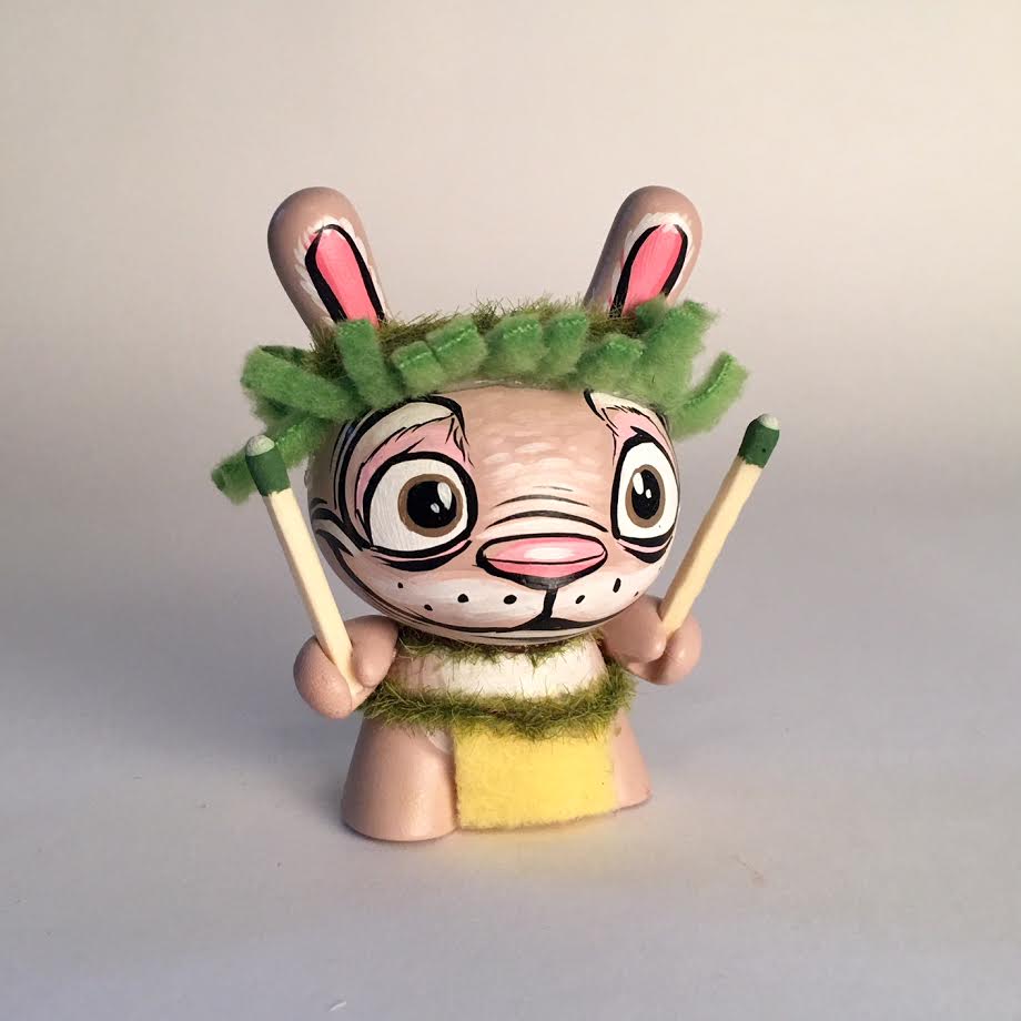 Image of 3 Inch Male Hula Dancer Dunny #6 Hapa Version