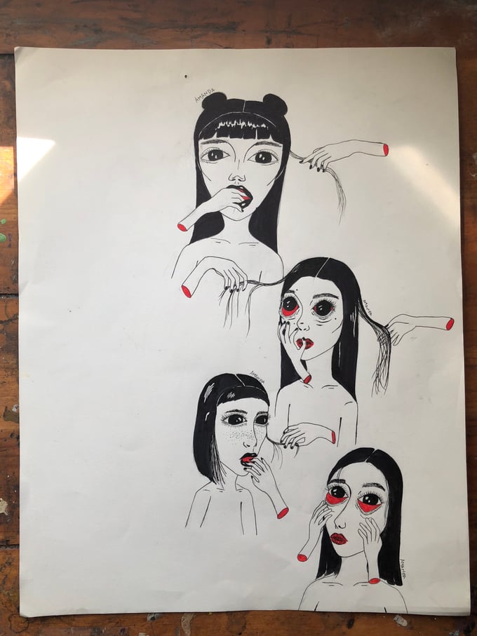 Image of Descending girls