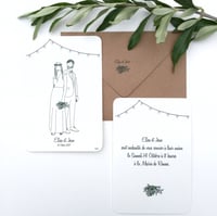 Image 1 of Faire part de Mariage illustré