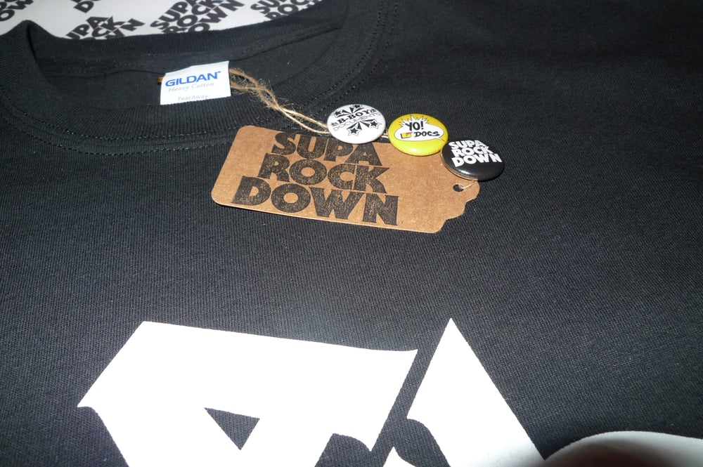 Image of SUPA ROCK DOWN T-SHIRT ( only XL's left )