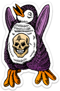 Skull Penguin Sticker
