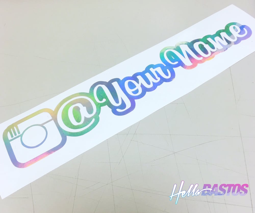 Image of Custom Pair of Instagram Decals 9" Inch STYLE 1