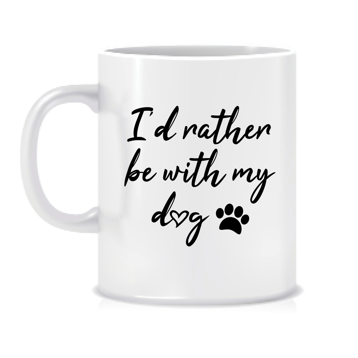 Image of I'd rather be with my dog mug