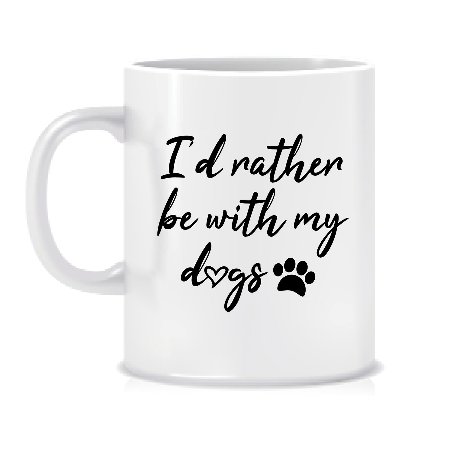 Image of I'd rather be with my dog mug
