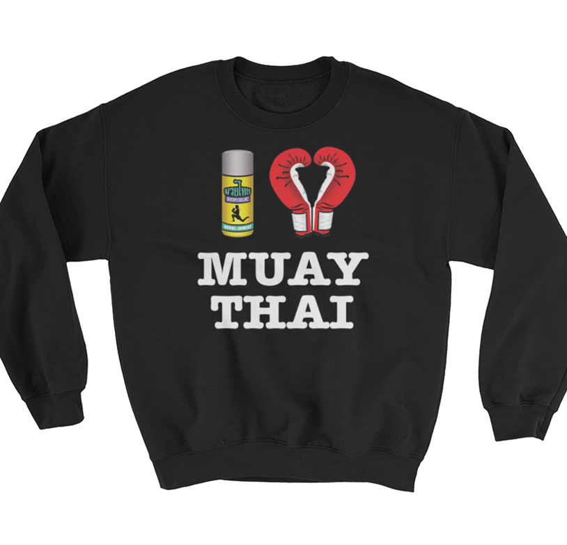 Image of Men’s “I LOVE MUAY THAI” Crew Neck - Black