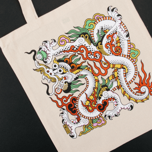 Image of Dragon Print Tote bag