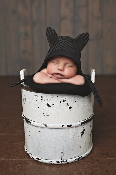 Image of Racoon Newborn Bonnet