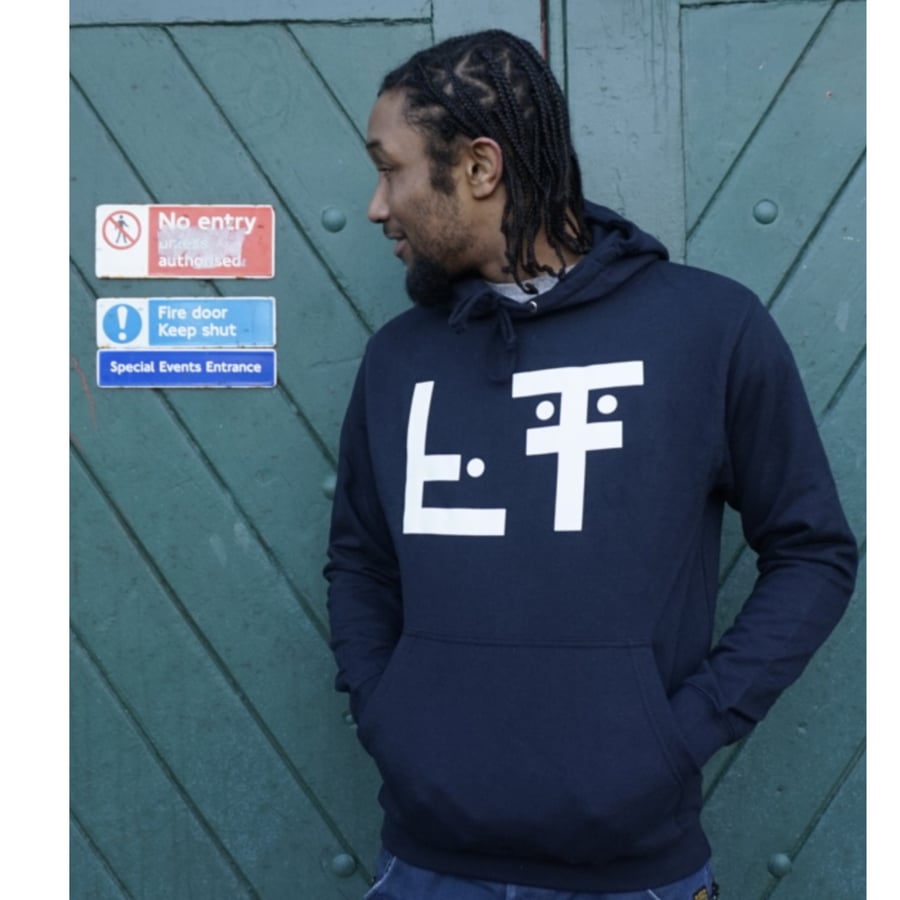 Image of Living Testimony #3dots Hood Navy/White