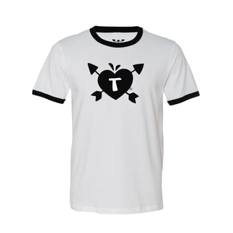 Image of Tokyolove Flagship T-shirt #61 -white/black (Ringer)