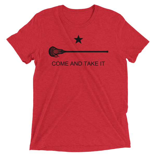 Image of Come and Take it Lacrosse  Tri-Blend T-Shirt