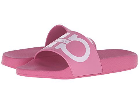 pink ferragamo slides