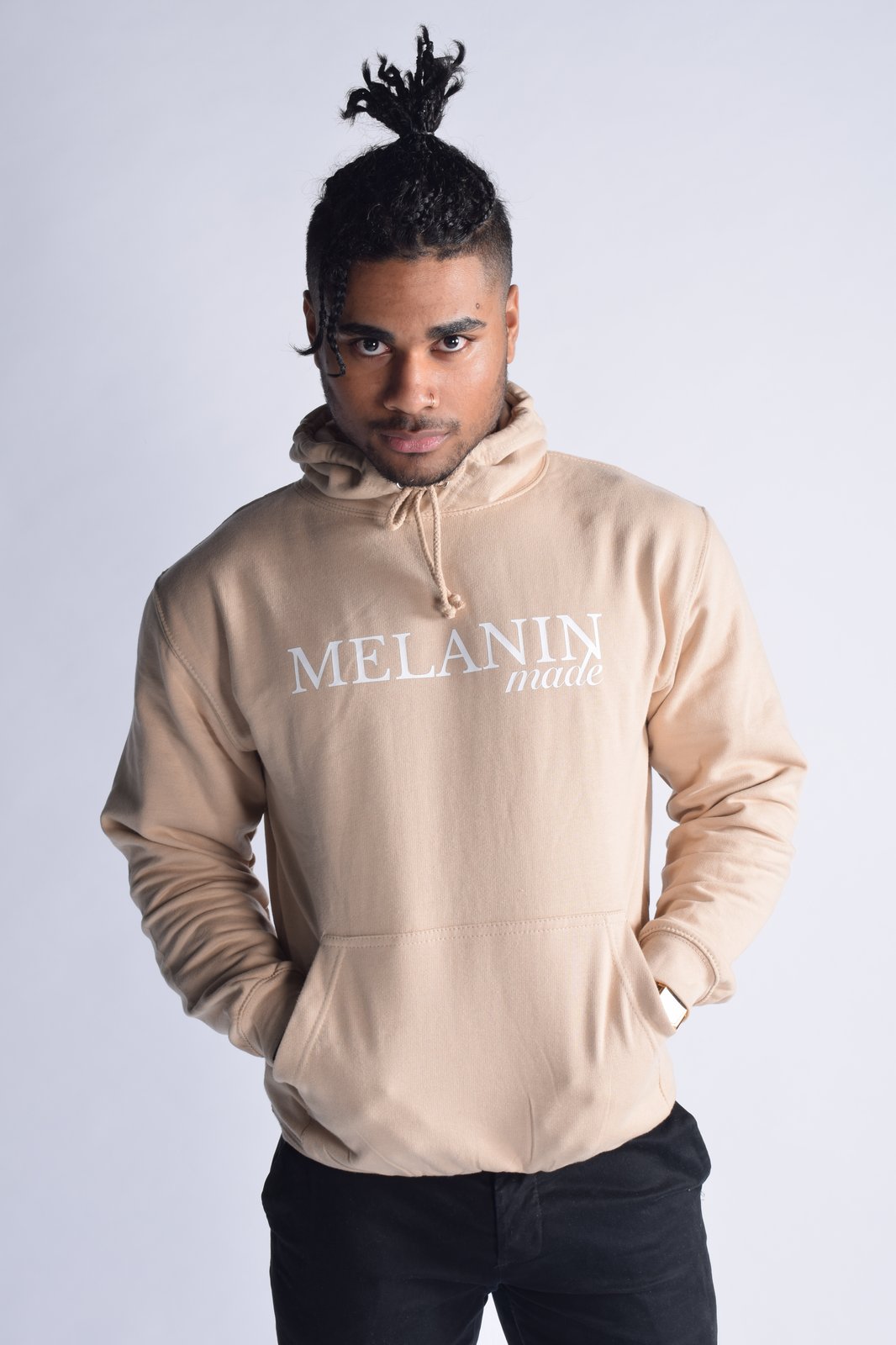 sand coloured hoodie