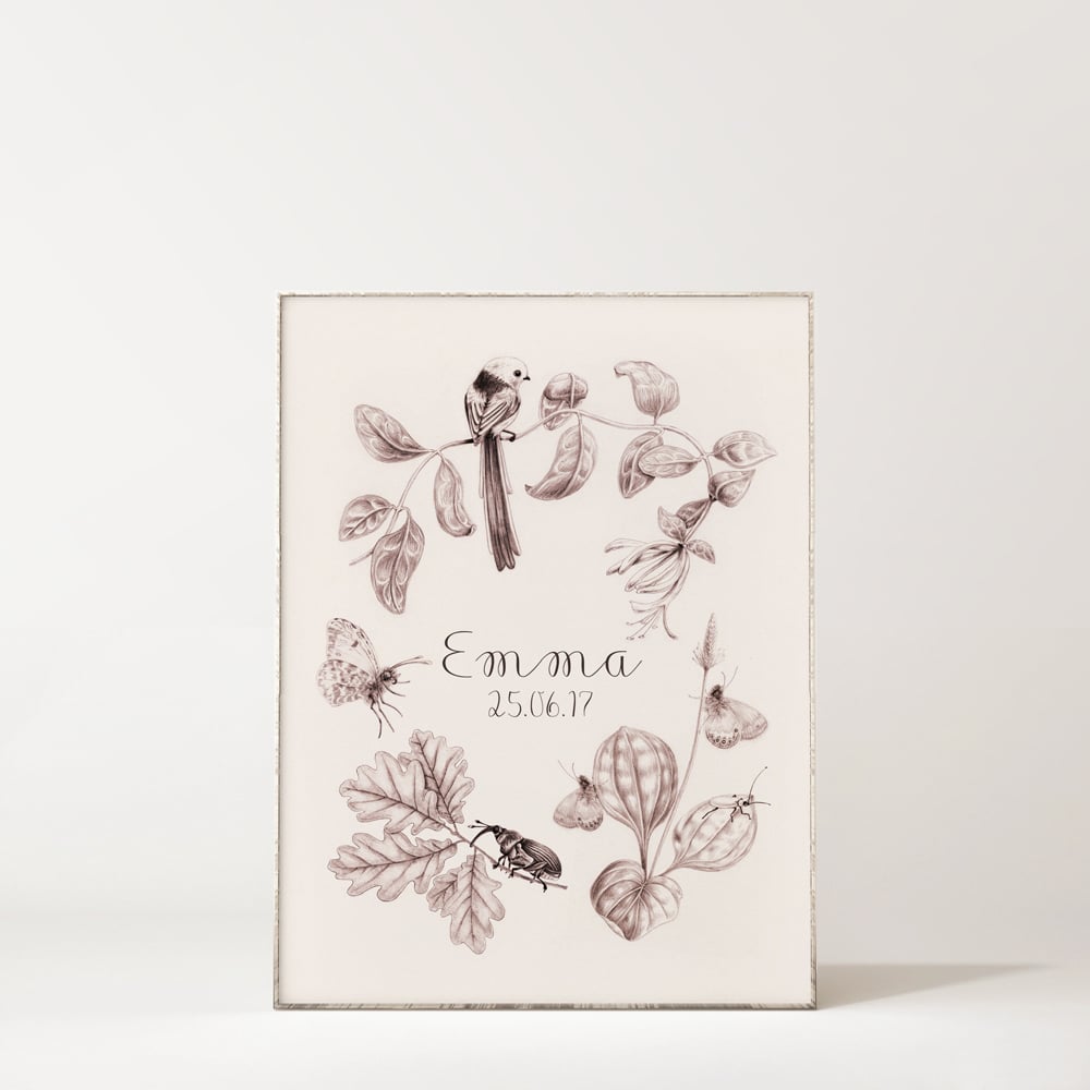Image of "Flora Fauna" Name Poster