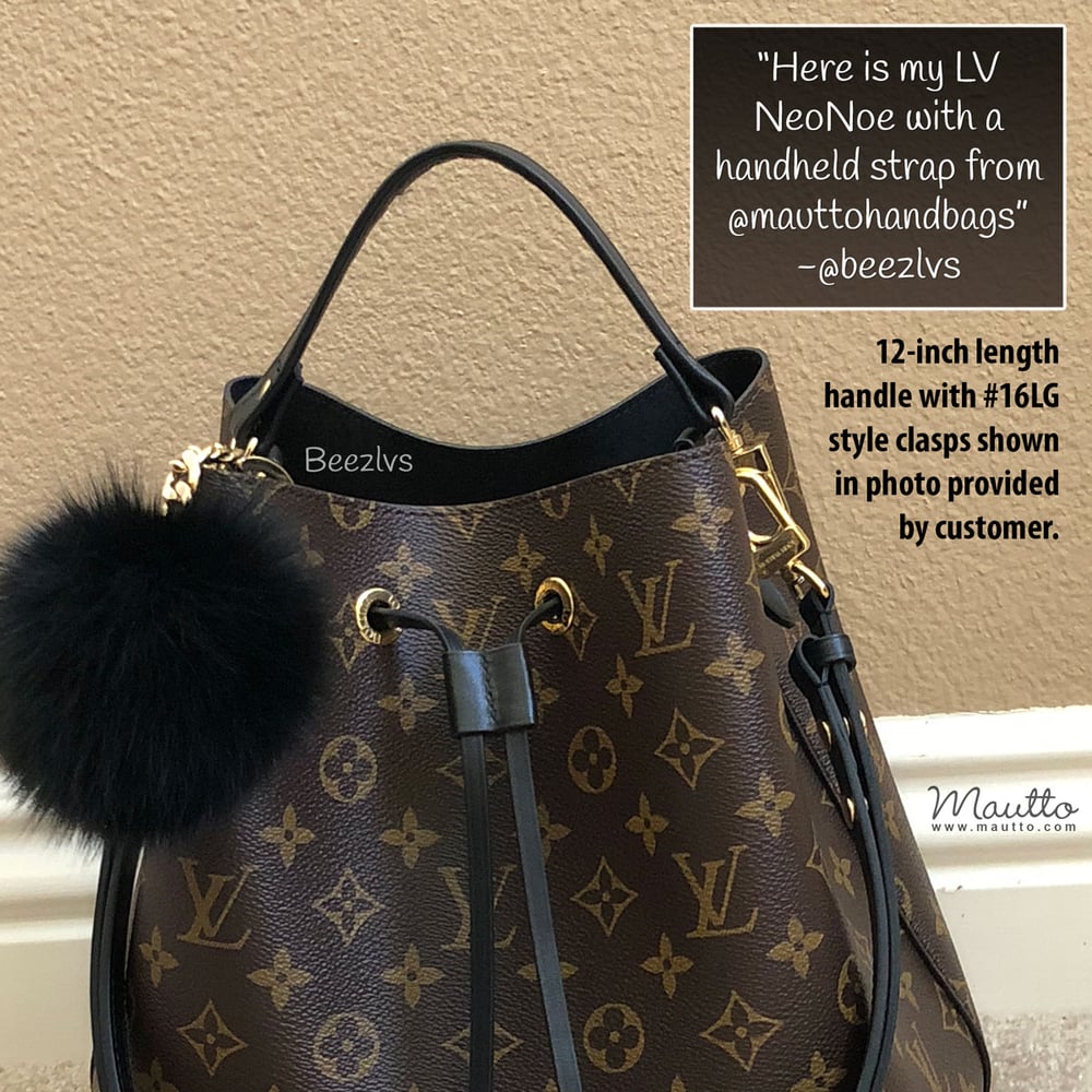 Black Leather Strap for Louis Vuitton (LV), Coach & More - .5