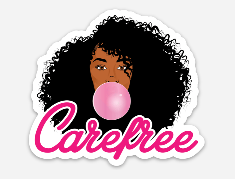 Image of Carefree and Black Diaries Podcast Sticker