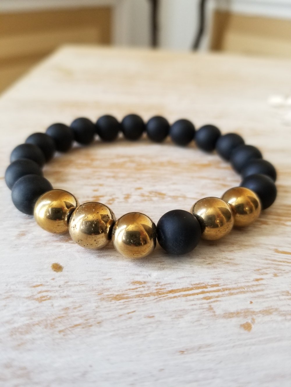 Image of GOLD HEMATITE LEGEND ARM CANDY