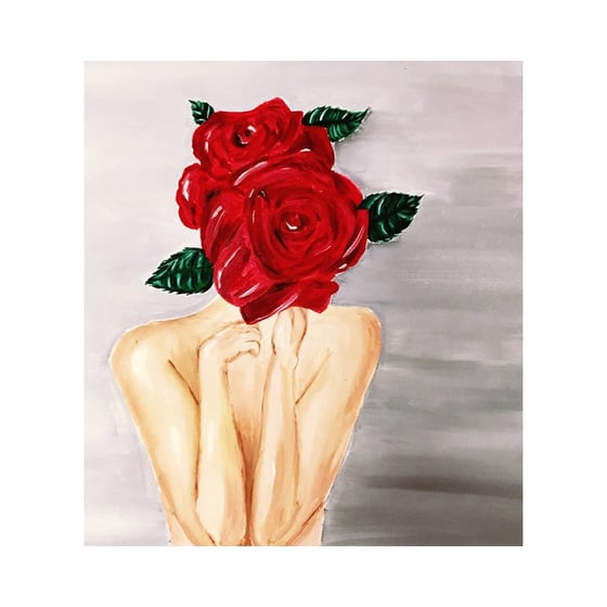 Image of Print Only- Rose Mask
