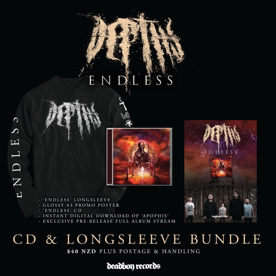 Image of DEPTHS 'Endless' CD & Longsleeve Pre-Order