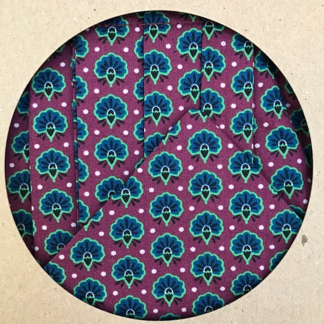 Image of Liberty Blue on Maroon by Seth Rankin Cravat and Pocket Square