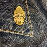 Image 2 of Golden Buddha Enamel Pin