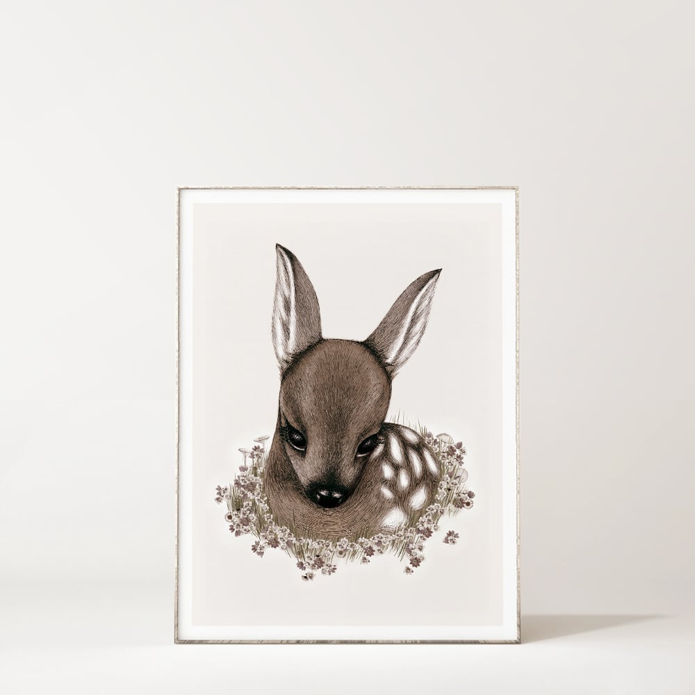 Image of Deer Fawn Art Print