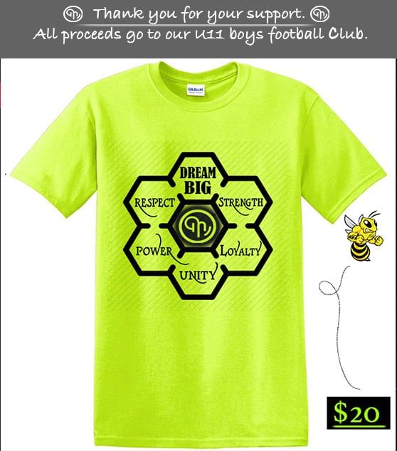 Image of NEON* Honeycomb Shield Fan T-Shirt