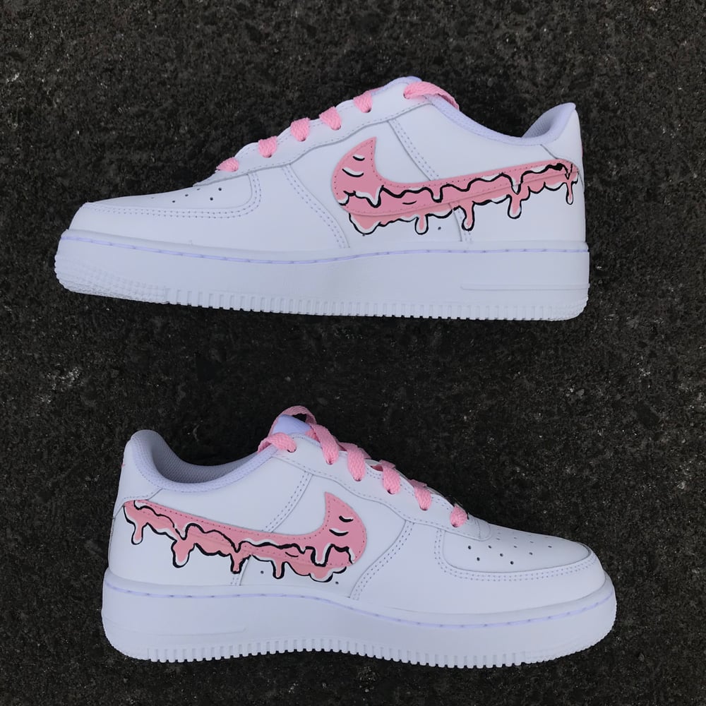 Nike Air Force 1 drip Pink Custom Sneaker AF1 