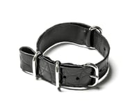 Image 2 of Black Alligator NATO strap