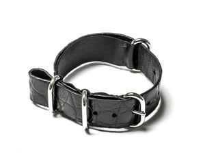 Image of Black Alligator NATO strap