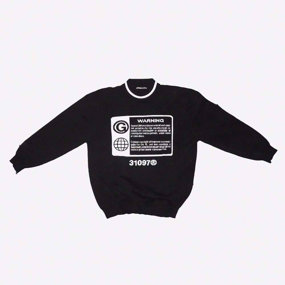 Image of GEORRGE OLIVIER WARNING KNITTED SWEATER®