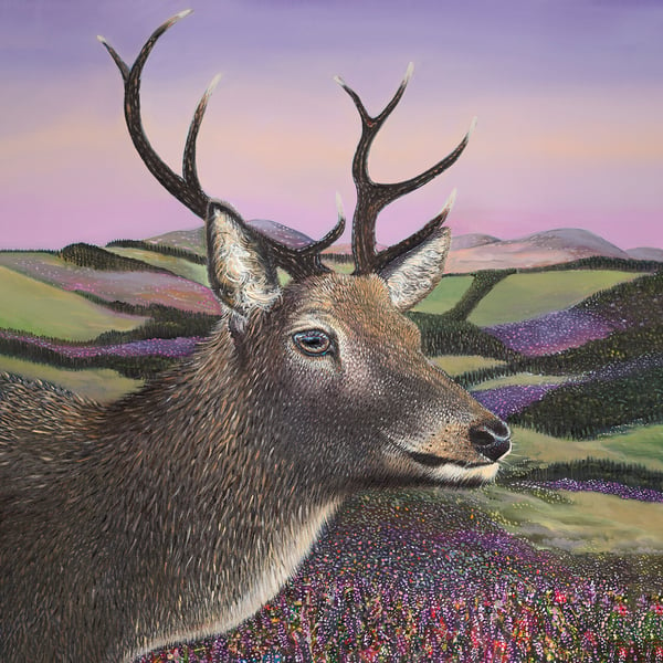 Image of Walter Scot stag giclée print