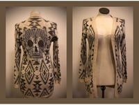 Image 1 of Fatal Beauty Series: “Nicole” Southwest peek-a-boo Sugar skull cardigan