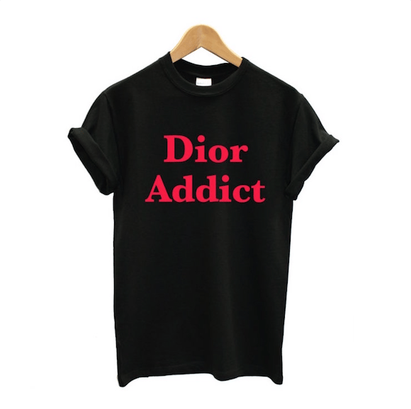 Image of Dior Addict T-Shirt in Black