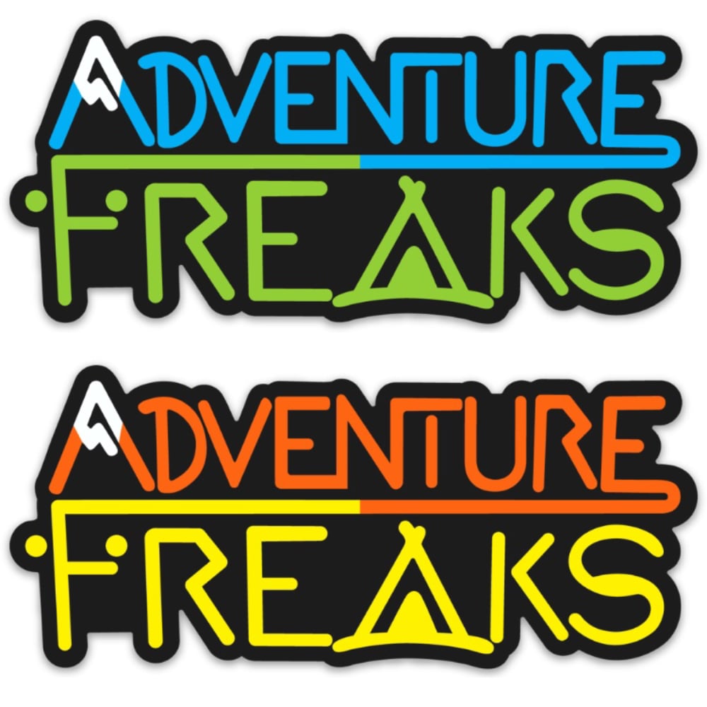 Image of Adventure Freaks Logo Sticker: Four Colors