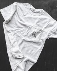 Image 2 of PENTAGRAM WHITE POCKET TEE